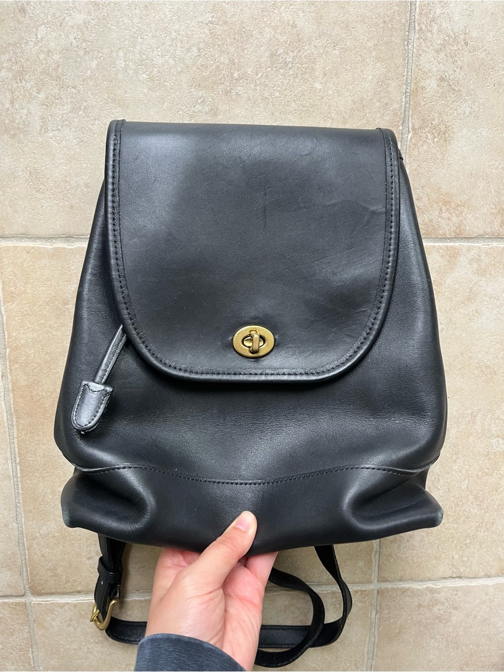 Vintage Coach Large Daypack Backpack ( Style 9791)
